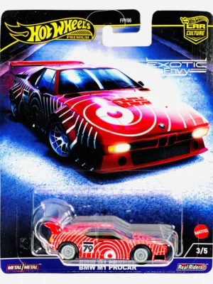 3 Hot Wheels 2023 Car Culture Exotic Envy BMW M1 PROCAR - Creased Card