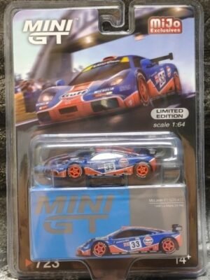 Mini GT Mijo Exclusive McLaren F1 GTR #33 GULF 1996 Le Mans 24Hr
